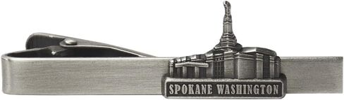 Lifebeats Spokane Washington Temple Antique Silver Temple Tieclip by Ringmasters, not_known in Saudi Arabia