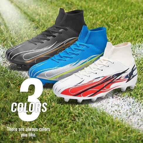 مرابط كرة القدم للرجال من ASHON، مرابط كرة قدم احترافية للأولاد الكبار مضادة للانزلاق FG للسيدات، أحذية رياضية خارجية لكرة القدم in Kuwait