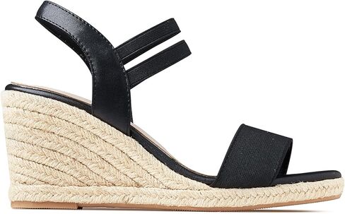 صنادل نسائية من Mikarka مفتوحة عند أصابع القدم، صنادل ذات كعب عريض سهلة الارتداء، أشرطة مرنة للكاحل، أحذية صندل ذات نعل سميك in Kuwait