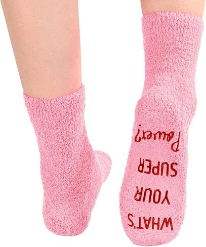 HAPPYPOP Breast Cancer Awareness Socks For Women Inspirational Chemo Socks, Breast Cancer Chemo Survivor Comfort Gifts For Cancer Patients Inspirational Gifts in Kuwait