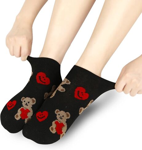 جوارب كاحل نسائية مضحكة من Benefeet Sox جوارب بناتي جديدة لطيفة ومنخفضة القطع منقوشة جوارب قطنية قصيرة غير رسمية منقوشة in Saudi Arabia