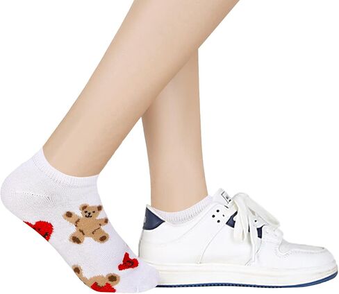 جوارب كاحل نسائية مضحكة من Benefeet Sox جوارب بناتي جديدة لطيفة ومنخفضة القطع منقوشة جوارب قطنية قصيرة غير رسمية منقوشة in Saudi Arabia