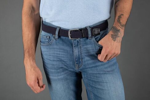 Trafalgar Riverside Solid Stretch Weave Belt in Saudi Arabia