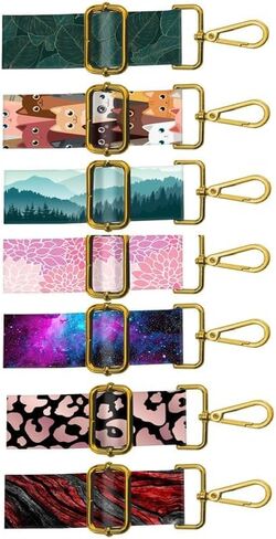 أشرطة محفظة بديلة من BeauBeast، حزام كتف عريض 2 بوصة قابل للتعديل، أحزمة حقيبة يد من القماش بإبزيم ذهبي in Kuwait