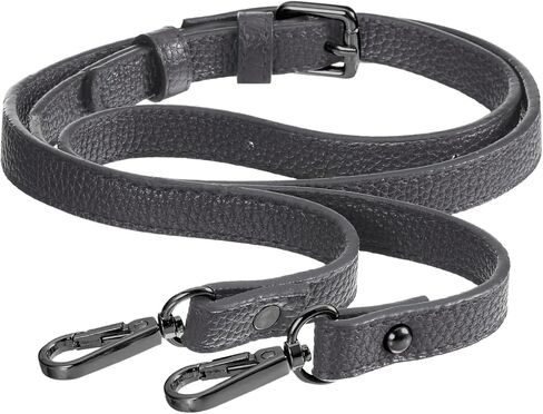 uxcell Purse Strap, Crossbody Strap Leather Adjustable Replacement Shoulder Strap for Women's Crossbody Handbags Bag, 0.6" Wide, 41-51" Long (Grey) in Saudi Arabia