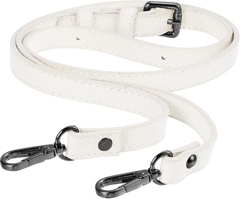 uxcell Purse Strap, Crossbody Strap Leather Adjustable Replacement Shoulder Strap for Women's Crossbody Handbags Bag, 0.6" Wide, 41-51" Long (Grey) in Saudi Arabia