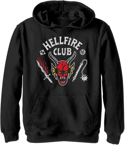 Netflix Kids' Stranger Things Hellfire Cut Youth Pullover Hoodie in Kuwait