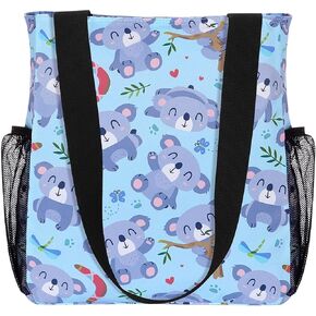 ABBERRY Women Floral Tote Bags Large Shoulder Bag Fashion Handbag with Zipper Closure for Gym Hiking Picnic Travel Beach in Saudi Arabia