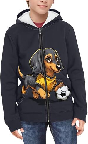 ZFRXIGN Kids Zip Up Hoodie Boys Girls Sweatshirt Vintage Jacket Activewear Pullover 6-16 Years in Kuwait