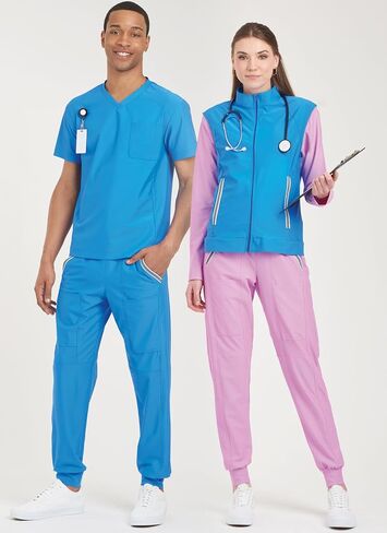 Simplicity Unisex Knit Scrubs Sewing Pattern Kit, Code S9650, Sizes XXS-XS-S-M-L-XL-XXL, Multicolor in Saudi Arabia