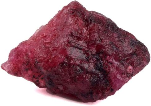 GEMHUB Untreated Raw Rough Ruby 30.50 Ct. Certified Healing Crystal Natural Red Ruby Gemstone in Saudi Arabia