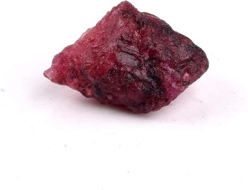 GEMHUB Untreated Raw Rough Ruby 30.50 Ct. Certified Healing Crystal Natural Red Ruby Gemstone in Saudi Arabia