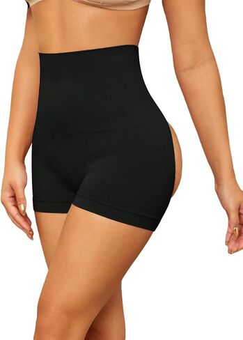 SweatyRocks المرأة عالية الخصر قطع ملابس داخلية البطن التحكم بويشورت بعقب رافع الجسم شكل سراويل داخلية السراويل in Saudi Arabia