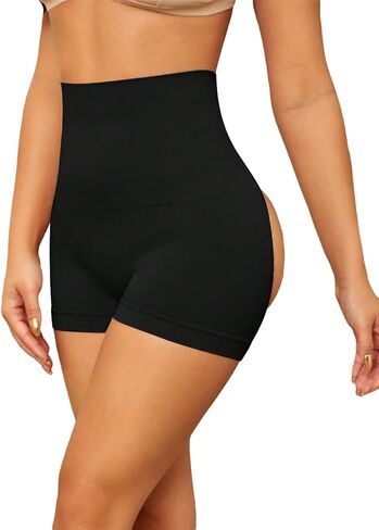 SweatyRocks المرأة عالية الخصر قطع ملابس داخلية البطن التحكم بويشورت بعقب رافع الجسم شكل سراويل داخلية السراويل in Saudi Arabia