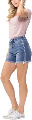 Judy Blue High Waist with Side Seam Fray Shorts in Saudi Arabia