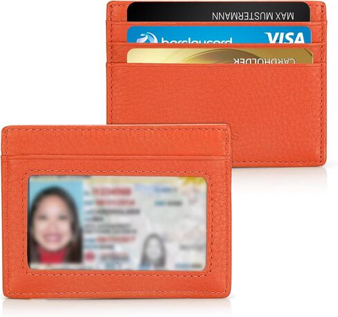 Beccis Slim MINI Credit Card Holder Card Cases Mini Wallet with ID Window for Men Women Dark blue in Saudi Arabia