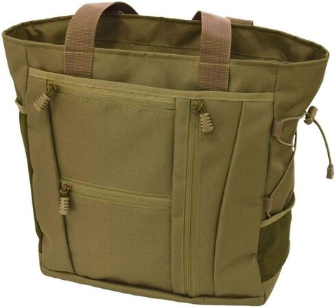Large Deluxe Travel Tote - Perfect Beach or Picnic Bag - Vacations, Sailing, or Boating - Military Grade - Water Resistant, Roomy & Versatile Travel Tote w/ 11 Inch Shoulder Strap [Coyote Brown] in Saudi Arabia