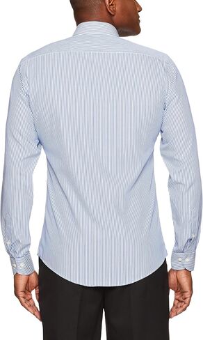 قميص رسمي بأزرار سفلية للرجال بقصة ضيقة وياقة منتشرة in Kuwait