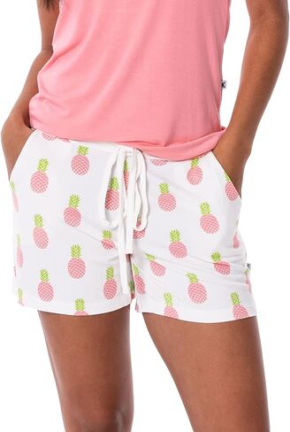 KICKEE Women’s Print Lounge Shorts, Lightweight and Breathable Casual Shorts for Women, Soft Bamboo Viscose in Saudi Arabia