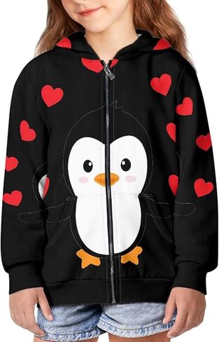Mumeson Zip Up Hoodie Long Sleeves Pullover for Teens Kids Fit Outdoor Sports Loose Hoodies with Pocket in Saudi Arabia