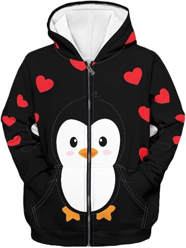 Mumeson Zip Up Hoodie Long Sleeves Pullover for Teens Kids Fit Outdoor Sports Loose Hoodies with Pocket in Saudi Arabia