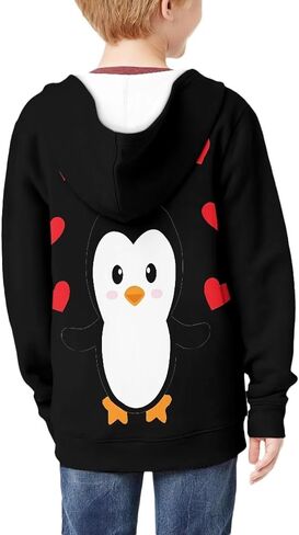 Mumeson Zip Up Hoodie Long Sleeves Pullover for Teens Kids Fit Outdoor Sports Loose Hoodies with Pocket in Saudi Arabia