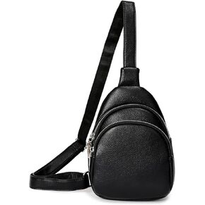 Sling Bag for Women, Small Crossbody Purse, Fanny Packs Chest Satchel Purse Waist Packs for Outdoor Travel, Black in Kuwait