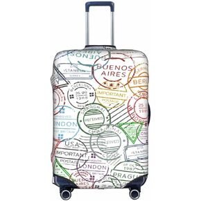 Nsipan Travel Luggage Covers Elastic Suitcase Protector with Stamp Pattern Luggage Covers for Suitcase Protector Suitcase Cover Fit for 18-21 Inch Luggage
