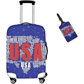 Allinterest Skull Black Print Women Girls Luggage Cover Set Anti-thief Safety Suitcase Cover Fit 18-32 Inch Baggage