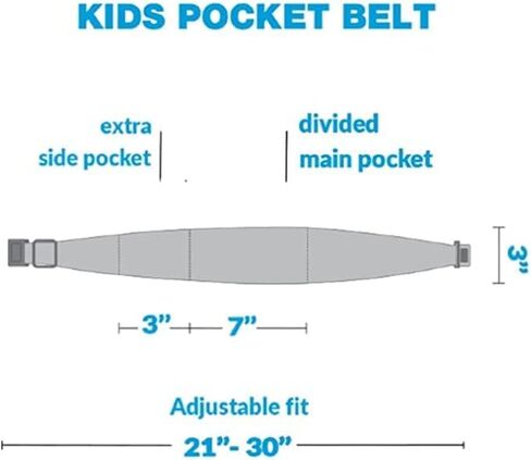 حزام جيب BANDI KIDS للأغراض الطبية والرياضية واللعب بشكل مريح وحزام خصر قابل للتعديل، صنع في الولايات المتحدة الأمريكية in Saudi Arabia