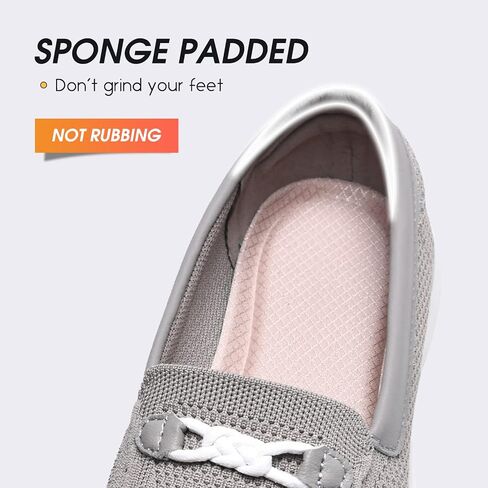 Buyrew Loafers for Women - Comfortable Mesh Knit Slip On Walking Shoes with Arch Support - Dressy Business Casual Work Flats for Standing All Day - Lightweight Breathable Penny Loafers in Kuwait