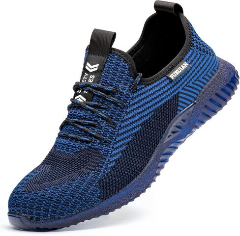 Furuian Steel Toe Shoes for Men Comfortable Safety Shoes Non Slip Steel Toe Sneakers Warehouse Industry Contstruction Mens Work Shoes in Saudi Arabia