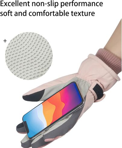 قفازات شتوية دافئة للتزلج في الهواء الطلق وركوب الدراجات النارية وتسلق الجبال للنساء مقاومة للماء والرياح والبرودة لشاشة اللمس in Kuwait