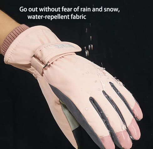 قفازات شتوية دافئة للتزلج في الهواء الطلق وركوب الدراجات النارية وتسلق الجبال للنساء مقاومة للماء والرياح والبرودة لشاشة اللمس in Kuwait