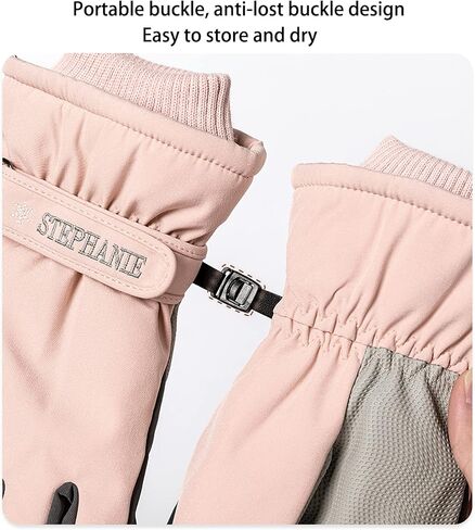 قفازات شتوية دافئة للتزلج في الهواء الطلق وركوب الدراجات النارية وتسلق الجبال للنساء مقاومة للماء والرياح والبرودة لشاشة اللمس in Kuwait