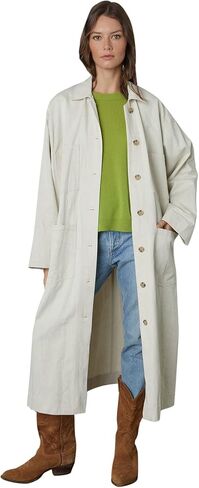 Velvet by Graham & Spencer womens Women's Elaine Sanded Twill Oversized Coat in Saudi Arabia
