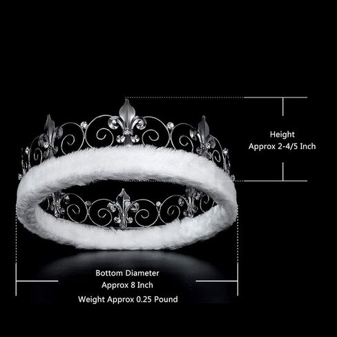 YZHSTONE Men Birthday King Crown Adult Male Costume Prom Bridal Wedding King Crowns Black Metal Crown in Saudi Arabia