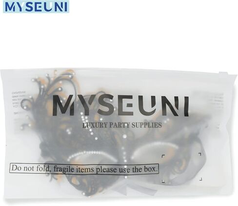 قناع تنكر من MYSEUNI للنساء - قناع حفلة فينيسية من الدانتيل بأحجار الراين اللامعة لحفلة تنكرية ماردي جراس in Saudi Arabia