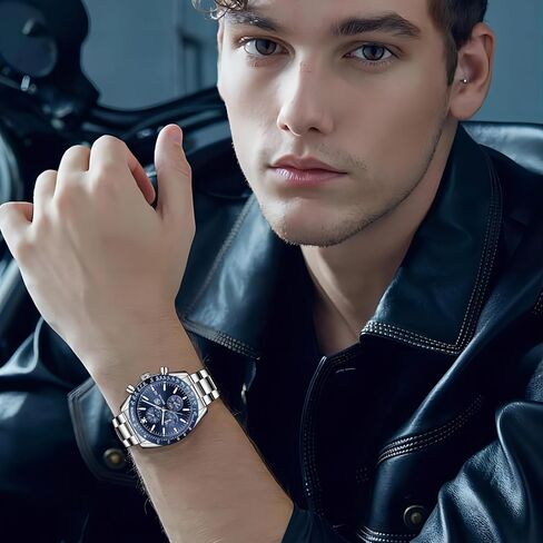 BENYAR Classic Fashion Elegant Chronograph Watch Casual Sport Leather Band Mens Watches 5140L in Saudi Arabia