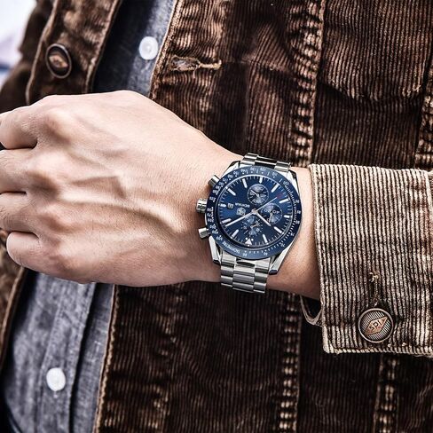 BENYAR Classic Fashion Elegant Chronograph Watch Casual Sport Leather Band Mens Watches 5140L in Saudi Arabia