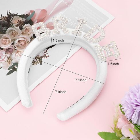 BAHABY العروس عقال مع الحجاب عقال الزفاف العازبة تفضل عصابات اللؤلؤ الأبيض للنساء زينة دش الزفاف in Kuwait