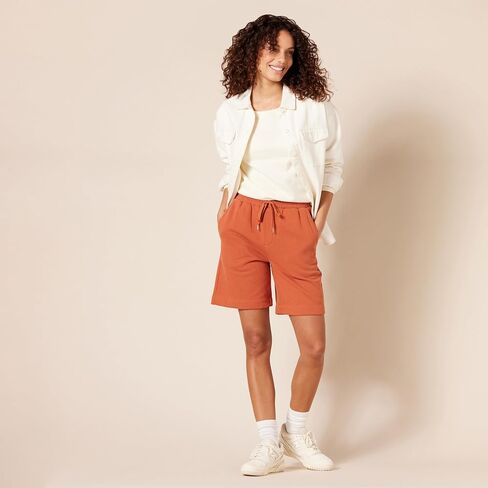 Amazon Essentials Womens Fleece High Rise Bermuda Shorts (Available in Plus Size) in Saudi Arabia