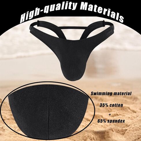 YSLSLOO Men's Bikinis Thong Underwear,Man Thong Bulge G-String Low Waist Pouch Briefs T-back Panties For Man in Kuwait