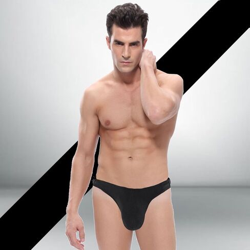 YSLSLOO Men's Bikinis Thong Underwear,Man Thong Bulge G-String Low Waist Pouch Briefs T-back Panties For Man in Kuwait