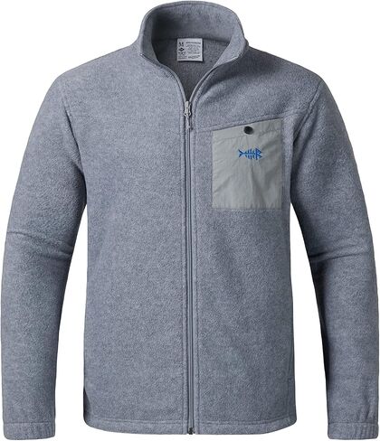 BASSDASH AllDay Men’s Full Zip Fleece Jacket Soft Breathable Mid-Weight Polar Fleece Winter Coat with Pockets in Saudi Arabia