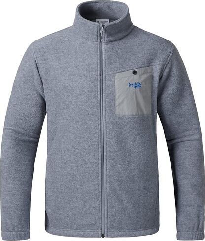 BASSDASH AllDay Men’s Full Zip Fleece Jacket Soft Breathable Mid-Weight Polar Fleece Winter Coat with Pockets in Saudi Arabia
