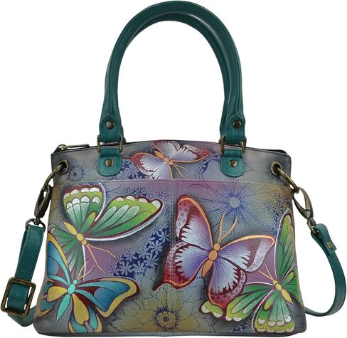 Anna by Anuschka Women's Hand-Painted Genuine Leather Small Satchel in Saudi Arabia