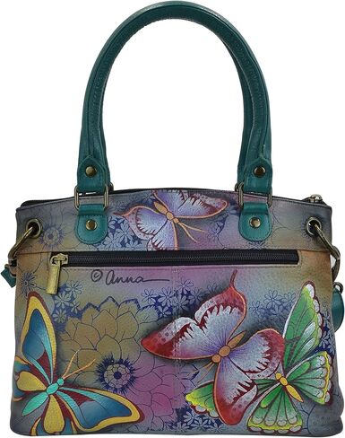 Anna by Anuschka Women's Hand-Painted Genuine Leather Small Satchel in Saudi Arabia