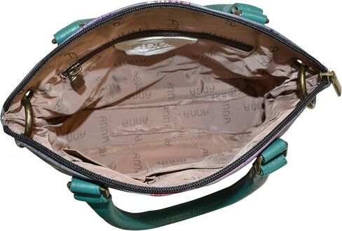 Anna by Anuschka Women's Hand-Painted Genuine Leather Small Satchel in Saudi Arabia