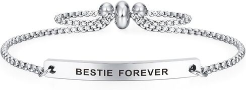 Kisseason Inspirational Mantra Bracelet for Women Girl Jewelry Adjustable Chain Friendship Bangle Bracelet in Saudi Arabia